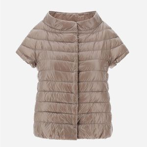 Herno Emilia Short Sleeve Lightweight Puffer Jacket Cape